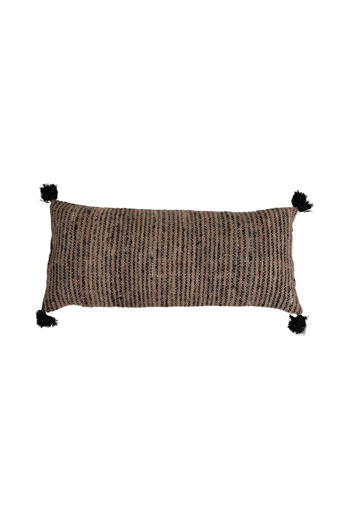 Bloomingville-Alexie-Cotton-Chambray-Stripe-Pillow-Lumbar