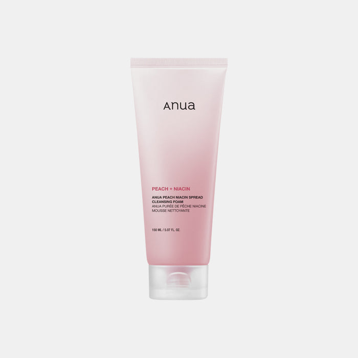 Anua Peach Niacin Spread Cleansing Foam brightening foaming cleanser for dull skin