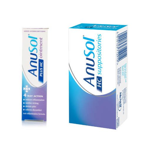 Anusol Plus HC Ointment + Anusol Plus HC Suppositories