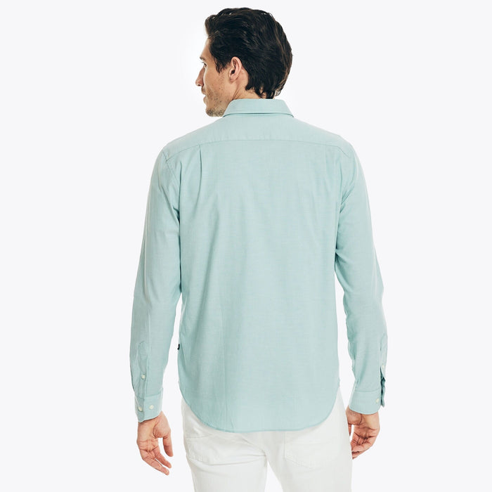 Camisa Nautica Mangas Largas Lisa para Caballeros