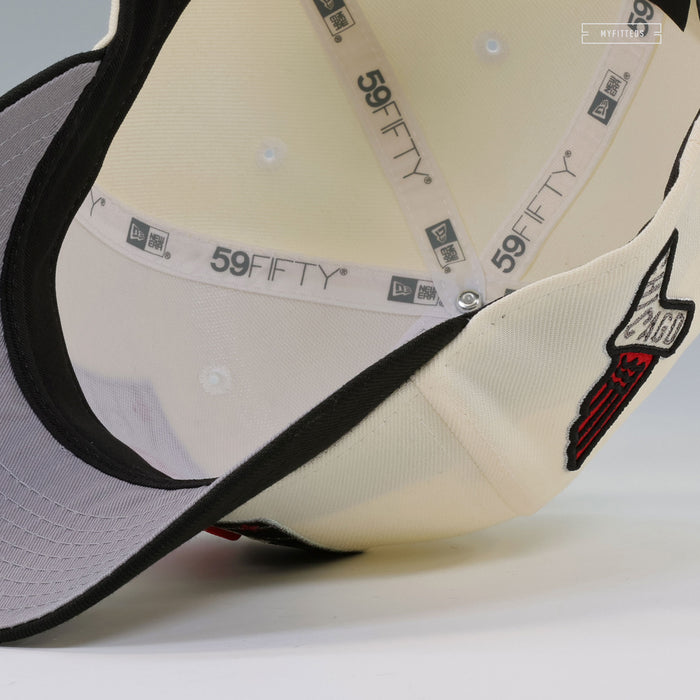 CHICAGO WHITE SOX 2025 CITY CONNECT OFF WHITE JET BLACK NEW ERA FITTED CAP