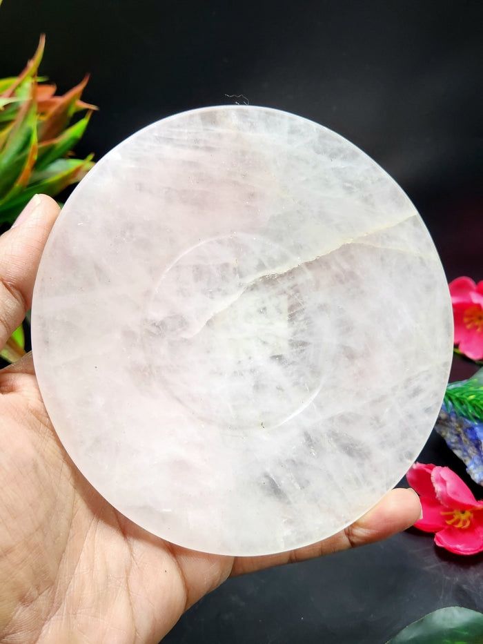 Crystal Gifts - Rose Quartz Tea Cup & Saucer - ONLY 1 Cup and 1 Saucer