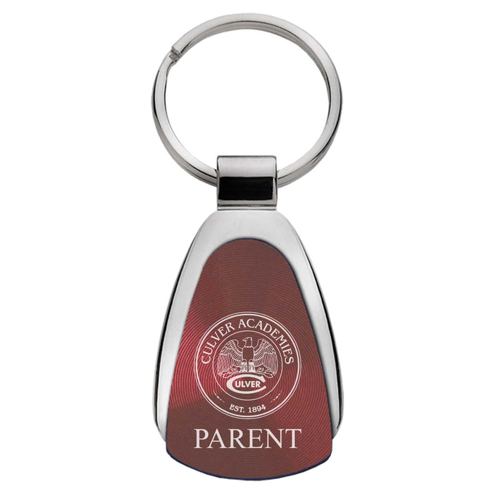 Culver Parent Teardrop Keychain