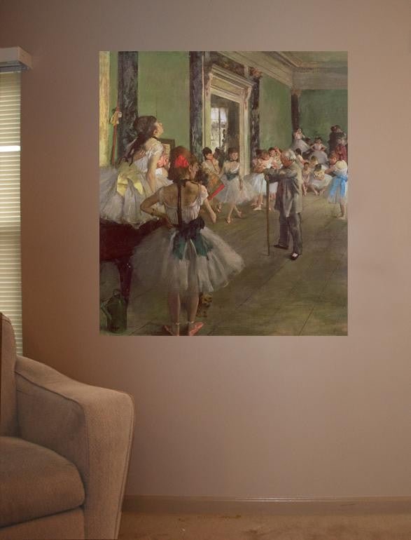 Degas "The Dancing Class" (19th) Wall Decal (3 Sizes Available)