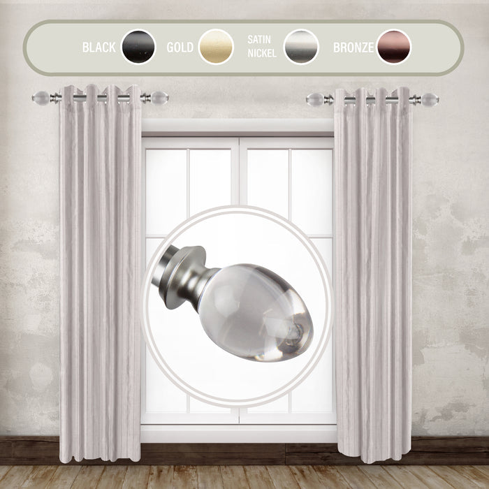 Eileen 1" Side Curtain Rod (Set of 2)
