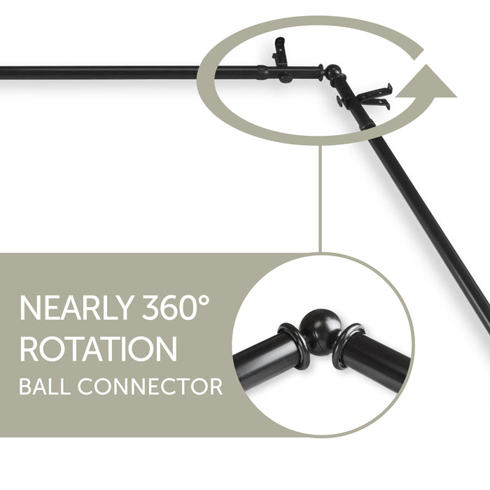Emeka Single Corner Curtain Rod