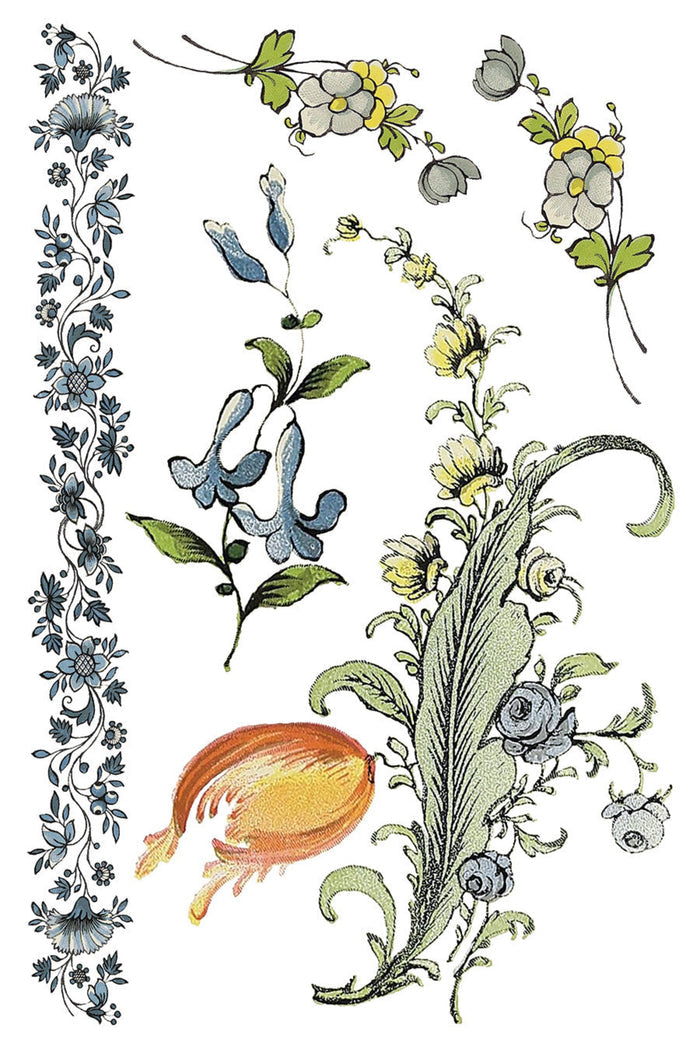 Fairy Tale Florals Transfer by IOD, Iron Orchid Designs 6
