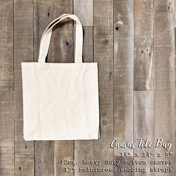 Gingerbread Houses w/ City, State - Custom Canvas Tote Bag