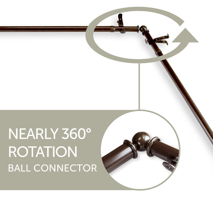 Jaylin Single Corner Curtain Rod