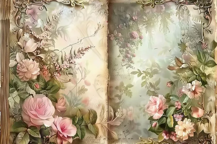 Junk Journal Book Insert Rice Paper by Reba Rose Creations
