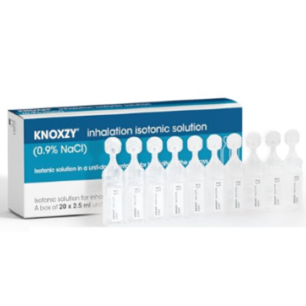 Knoxzy Isotonic Saline Solution for Inhalation 0.9% - 2.5ml x 20 Vials