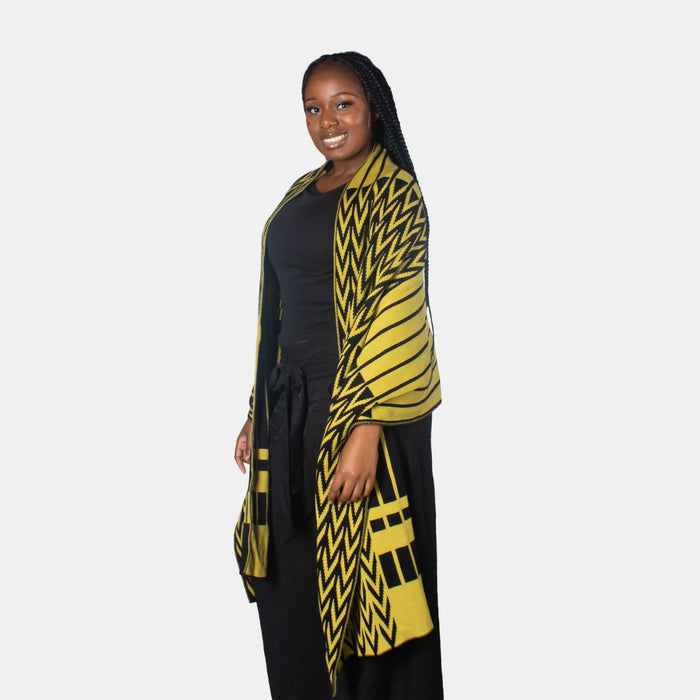 Ladies' Pashmina Wide Scarf - Chartreuse