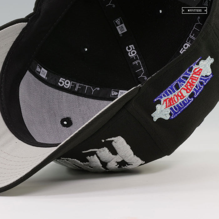 LOS ANGELES RAIDERS SUPER BOWL XVIII "TERMINATOR 2 T-1000 INSPIRED" LIQUID METAL NEW ERA CAP