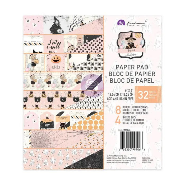 Luna Collection 6"x6" Paper Pad by Prima Marketing
