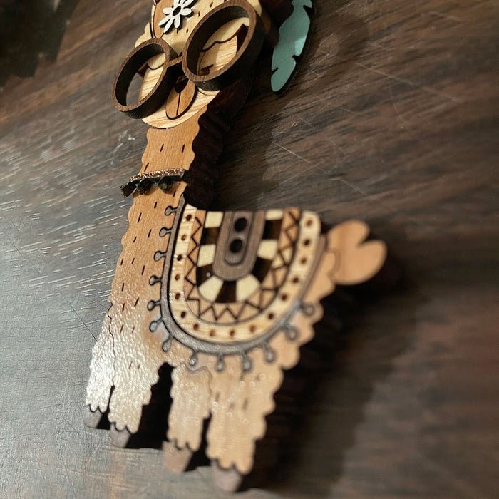 Millennimal Keychain - Journi the Llama