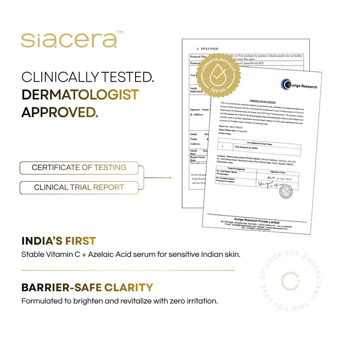 Siacera AzeCera Face Serum - skin concern targeted by formula