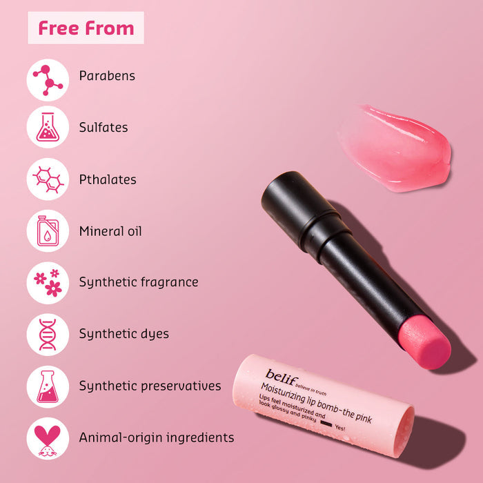 Moisturizing lip bomb - pink 3g
