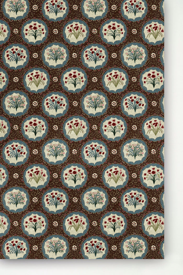 Monica - English Brown Wallpaper