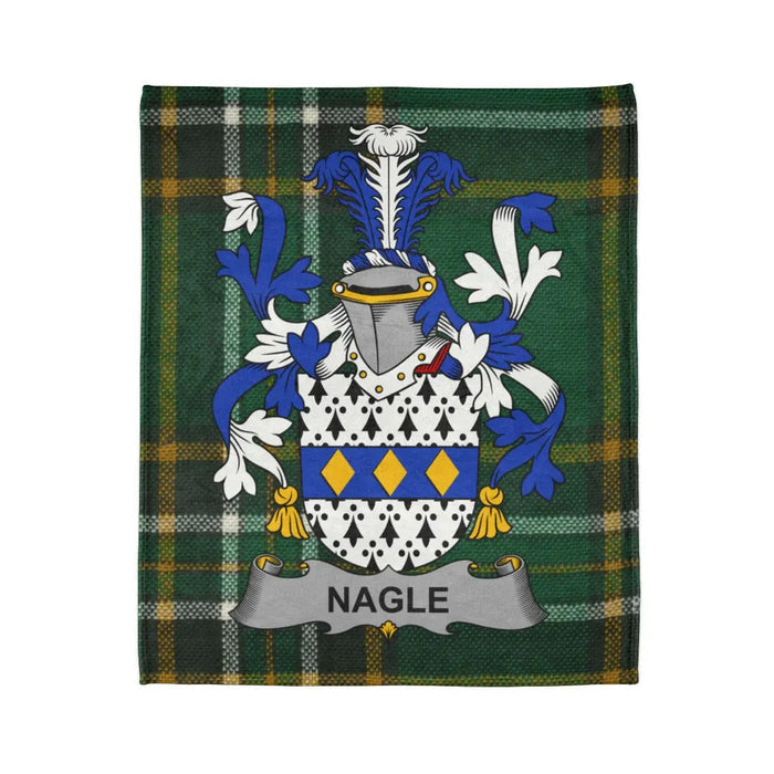 Nagle Tartan Plaid Family Crest Blanket