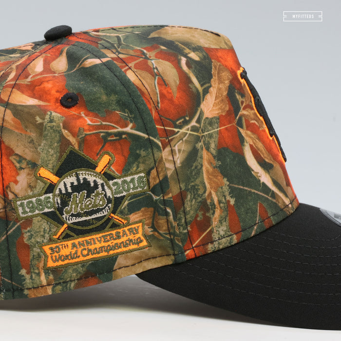 NEW YORK METS 1986 WORLD SERIES 30TH ANNIVERSARY LEAF CAMO 9FIFTY A-FRAME NEW ERA SNAPBACK HAT