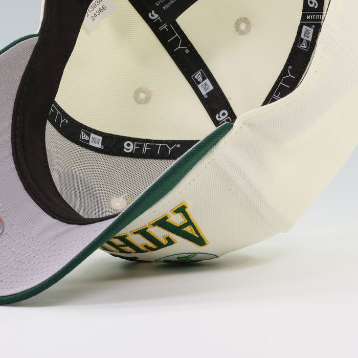 OAKLAND ATHLETICS A'S TEAM ARCHIVE OFF WHITE NEW ERA 9FIFTY SNAPBACK HAT