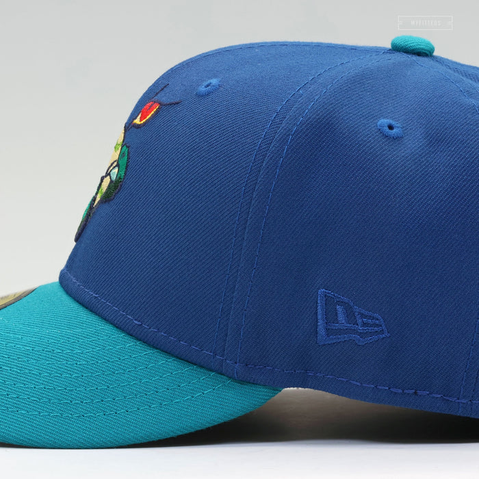OTTAWA LYNX MILB SEASHORE SLATE CALYPSO GREEN NEW ERA FITTED CAP