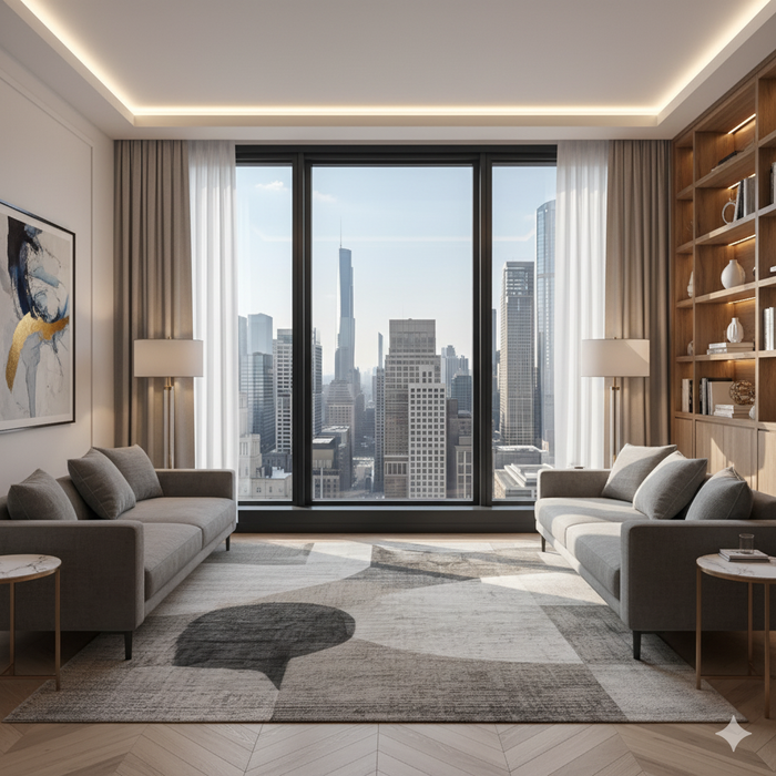 Rooftop View Area Rug