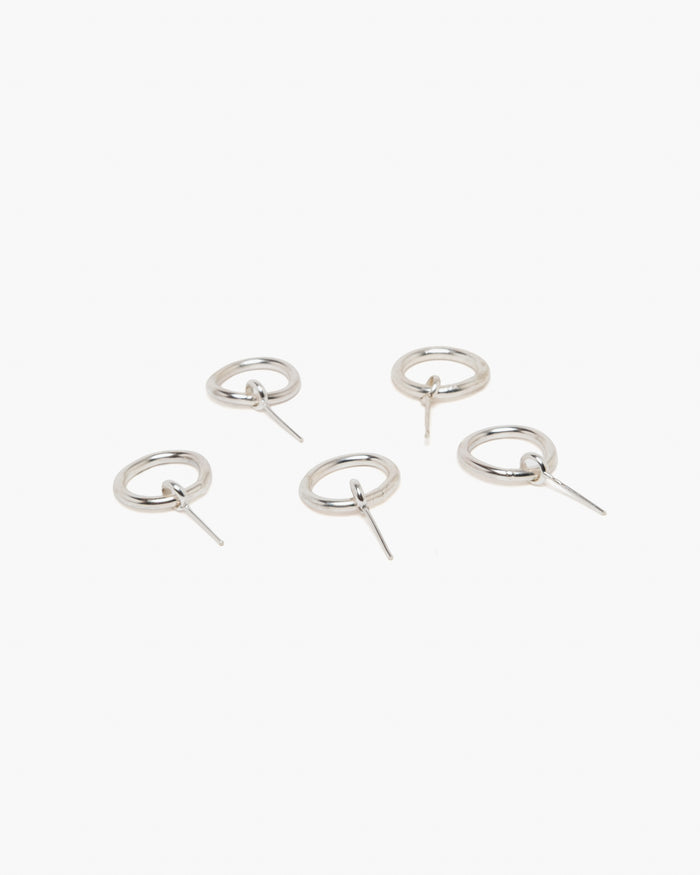 Sara Roegiers Silver Loop Ear Stud