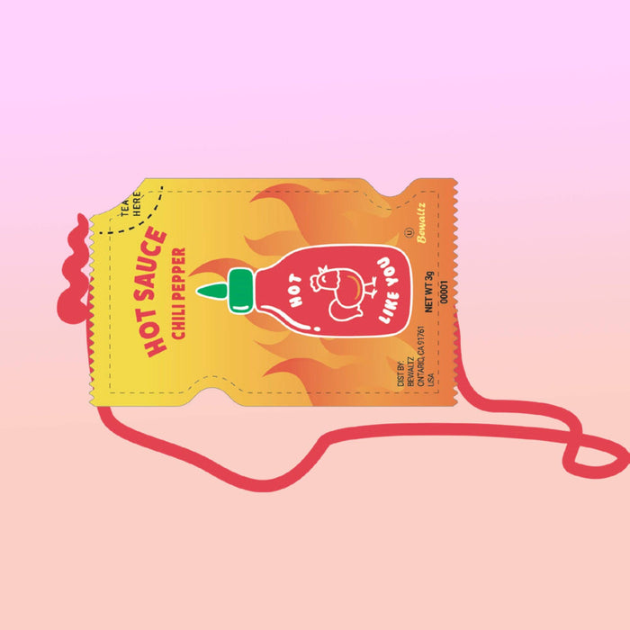 sauce packet crossbody - hot sauce