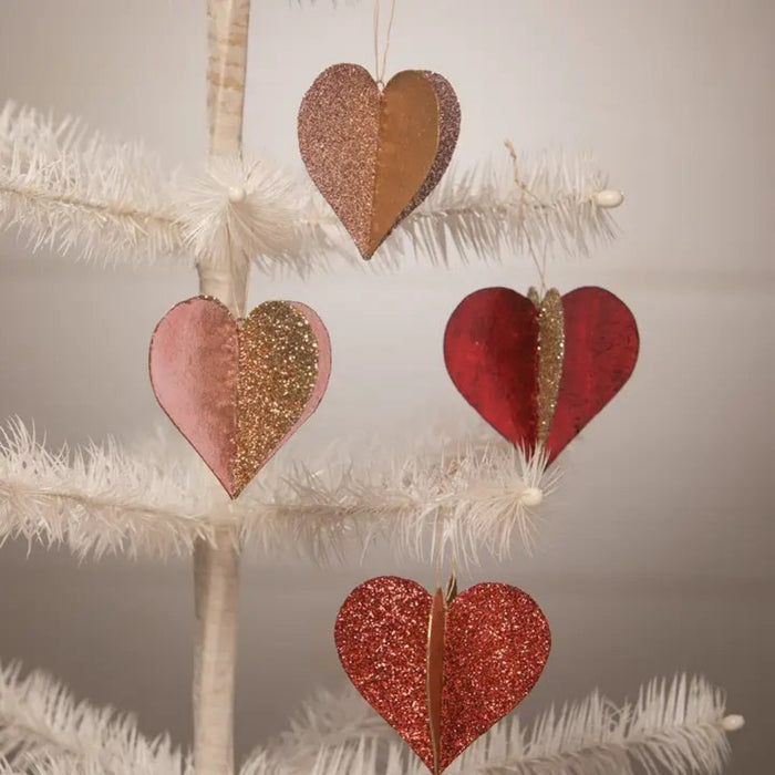 Sweet Heart Glitter and Foil Ornament by Bethany Lowe Designs