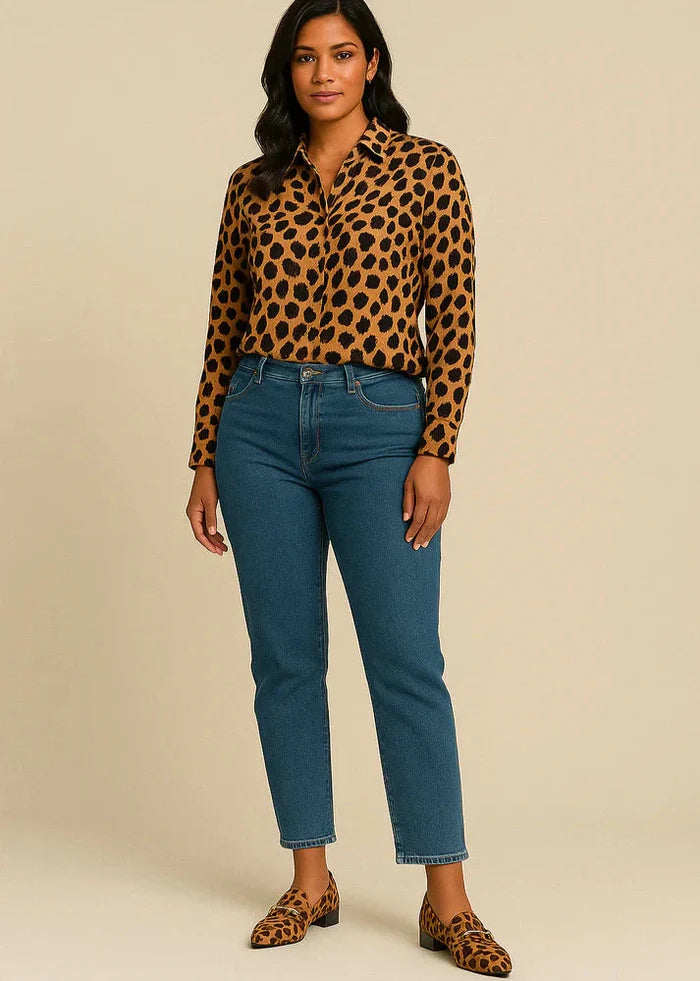 URSULA - Leopard Loafers