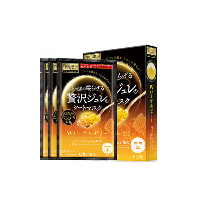 Utena Premium Puresa Golden Gelee Mask (Royal Jelly) 3Pcs