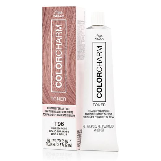 Wella Colorcharm Permanent Cream Toner T96 Muted Rose 57g
