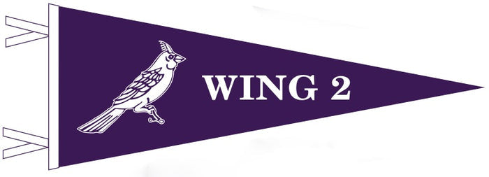 Woodcraft Cardinal Wing 2 Pennant -9" x 24"