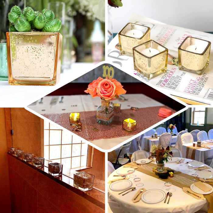 Decorative candles and floral centerpieces at an elegant event setting.