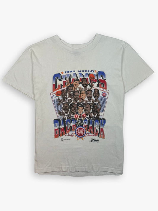 1990 Detroit Pistons Back to Back NBA Champions T-Shirt