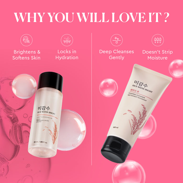 2 Step Rice Water Bright Cleansing Kit