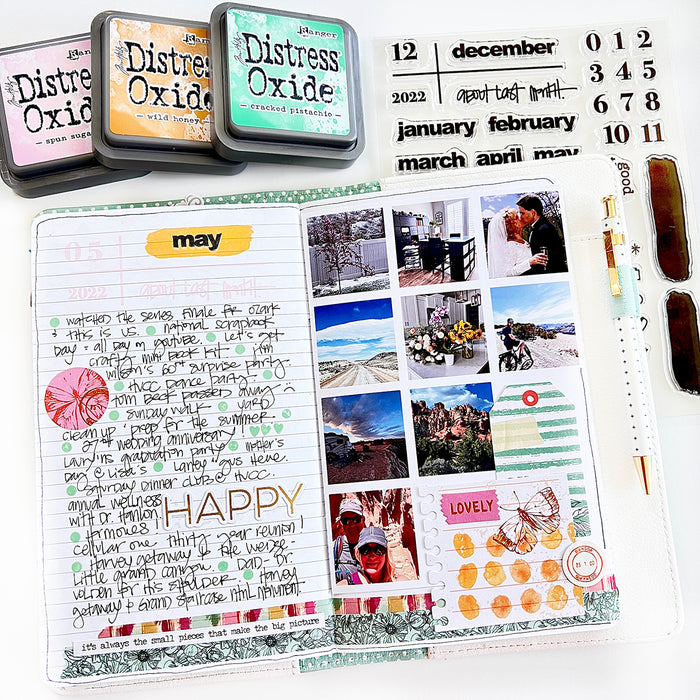 2022 About Last Month 6x8 Stamp Set