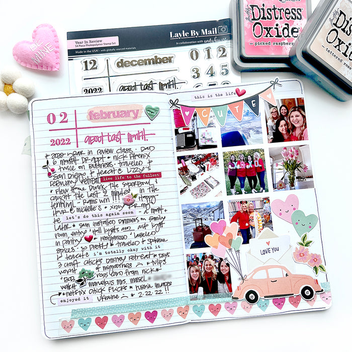 2022 About Last Month 6x8 Stamp Set