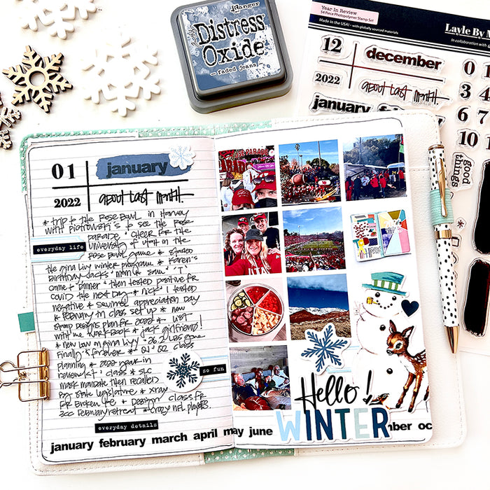 2022 About Last Month 6x8 Stamp Set