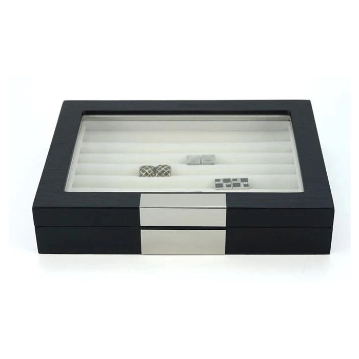 36 Pairs Wood Cufflink Box Storage Boxes Clinks