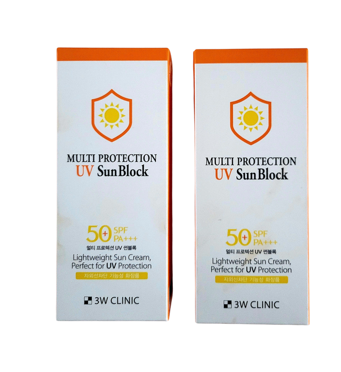 3W CLINIC Multi Protection UV Sun Block SPF 50 PA +++ Duo