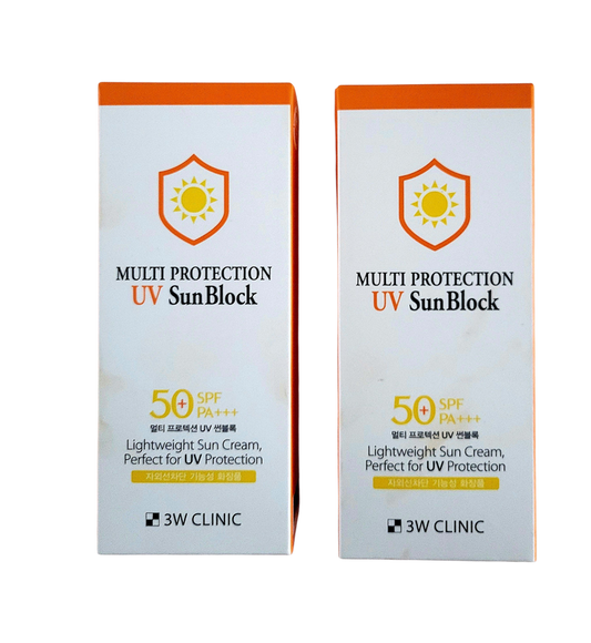 3W CLINIC Multi Protection UV Sun Block SPF 50 PA +++ Duo