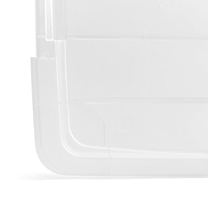 60 Qt. (15 Gal.) Clear Latch Box, Stackable Plastic Storage Bins with Lids, Set of 4 - IRIS USA, Inc.