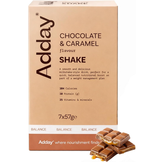 Adday Chocolate & Caramel Flavoured Shake 7 Sachets