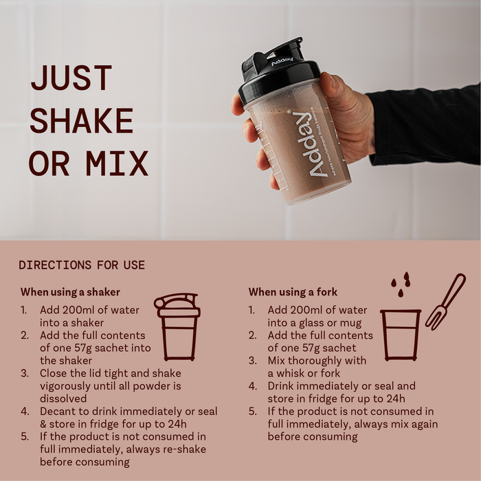 Adday Chocolate Flavoured Shake 7 Sachets
