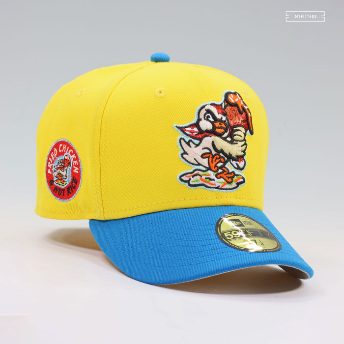 AKRON RUBBERDUCKS X BARBERTON FRIED CHICKEN AND HOT RICE POLLOS HERMANOS NEW ERA HAT