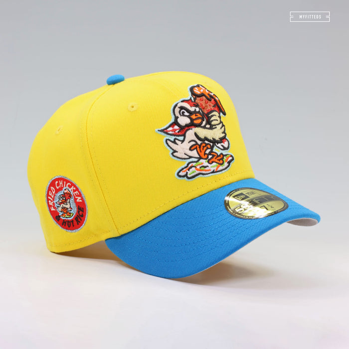 AKRON RUBBERDUCKS X BARBERTON FRIED CHICKEN AND HOT RICE POLLOS HERMANOS NEW ERA HAT