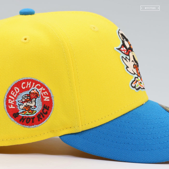 AKRON RUBBERDUCKS X BARBERTON FRIED CHICKEN AND HOT RICE POLLOS HERMANOS NEW ERA HAT