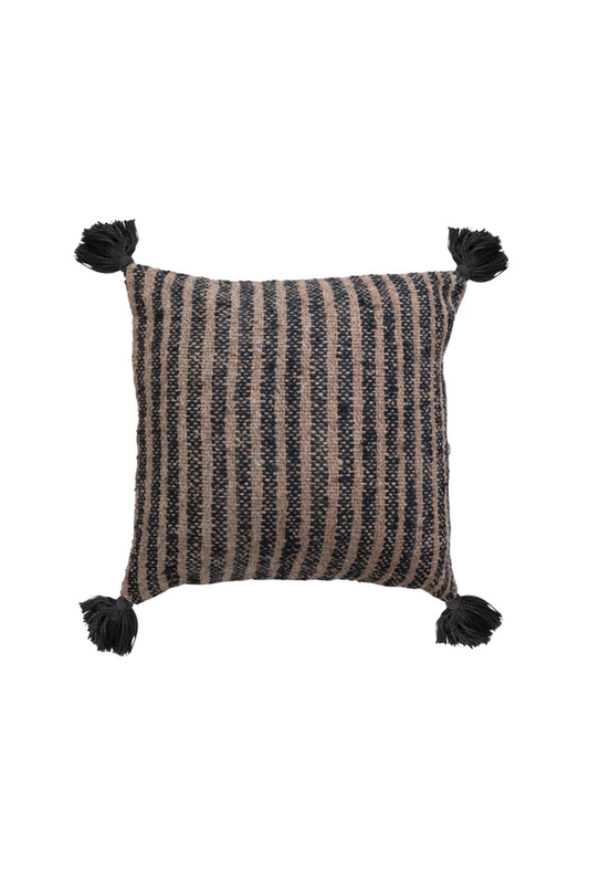Bloomingville-Alexie-Cotton-Chambray-Stripe-Pillow-